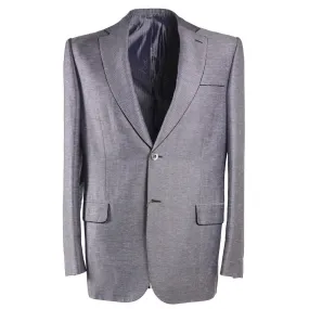 Brioni Silvery Gray Patterned Sport Coat