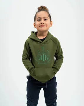 Newcastle United Boy's Khaki Raglan Hoodie